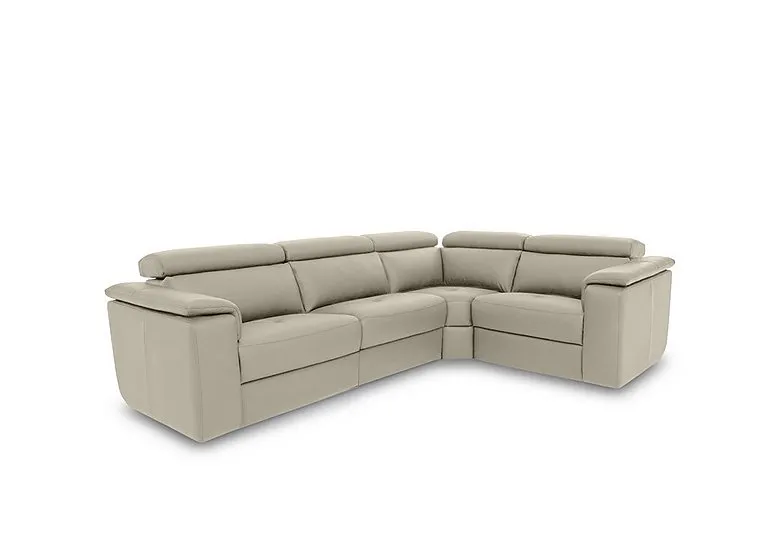 Canto Small Leather Corner Sofa
