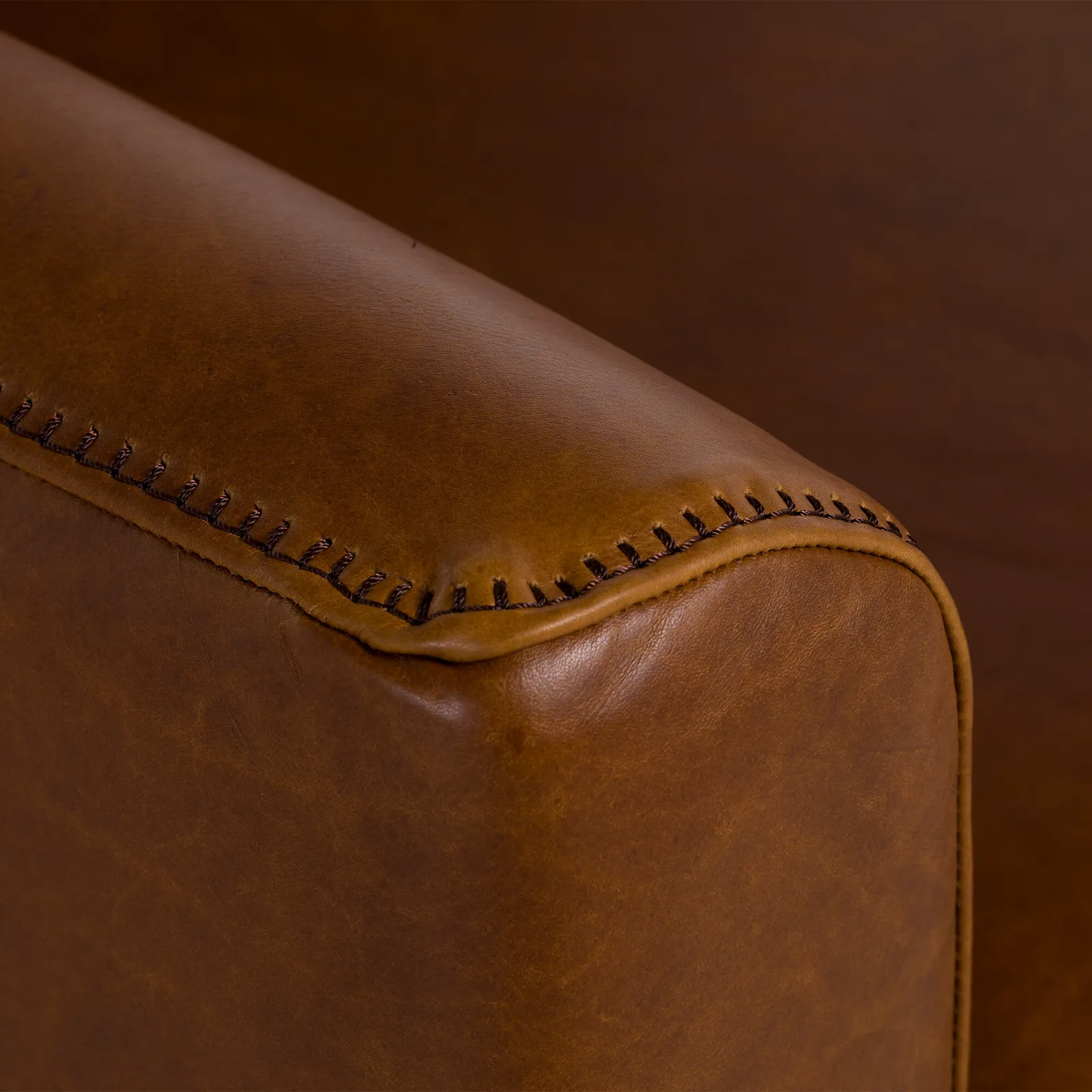 Albard Armchair, Brown Leather | Barker & Stonehouse 4