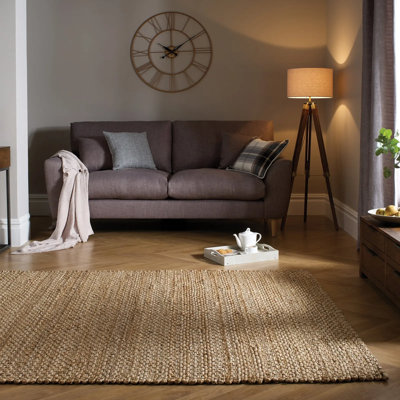 Chunky Jute Woven Rug 1