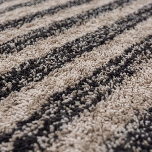 Arven Striped Wool-Look Shaggy Rug 2