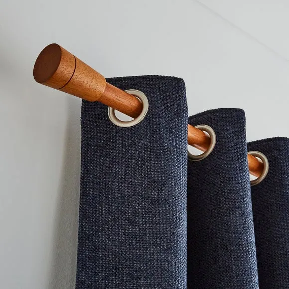 Flute Wood Curtain Pole 2