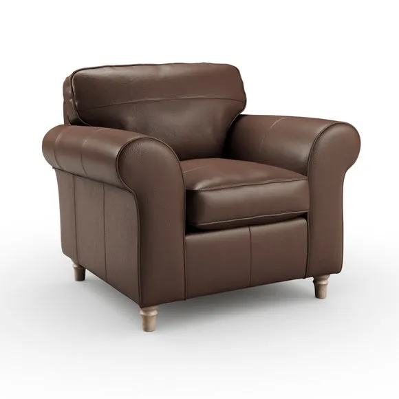 Flori Classic Leather Armchair 6