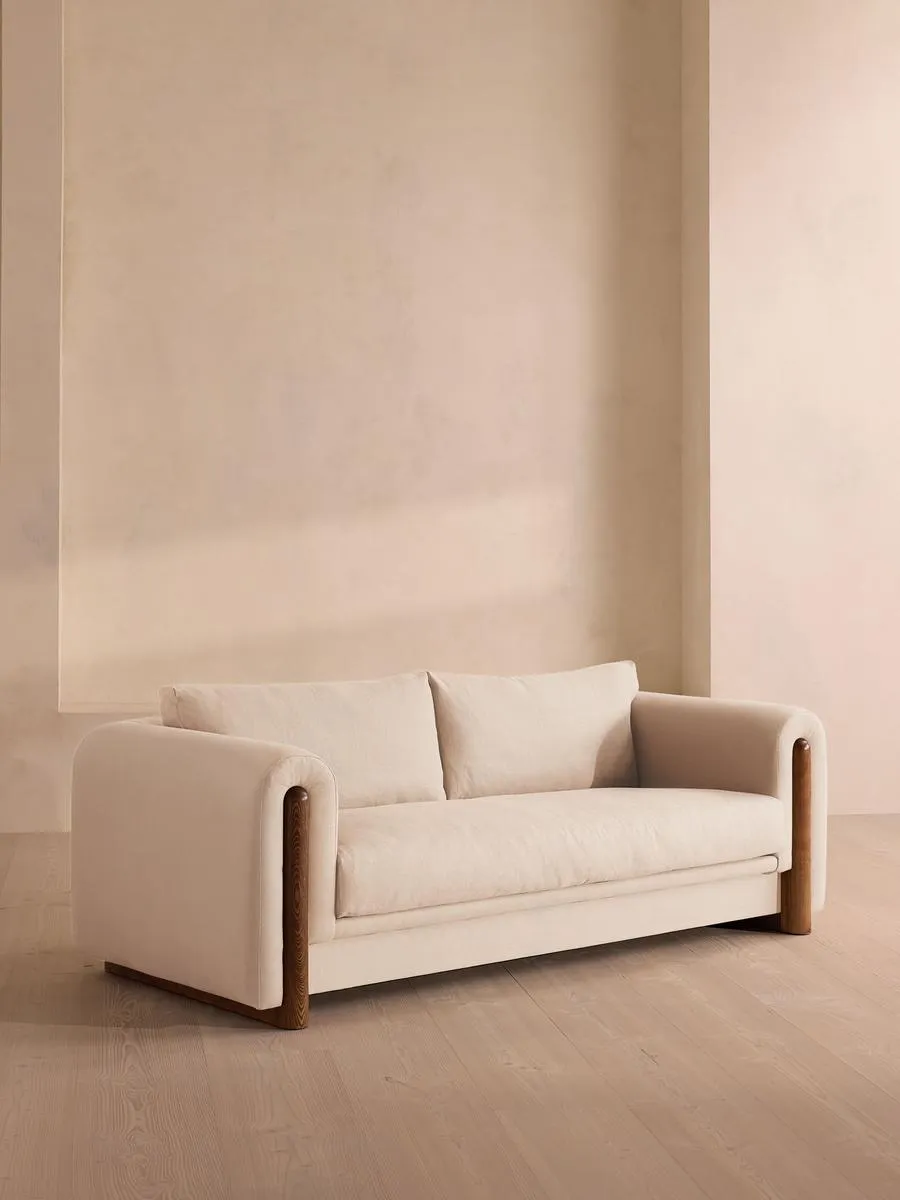Farrell Three Seater Sofa, Linen, Bisque
