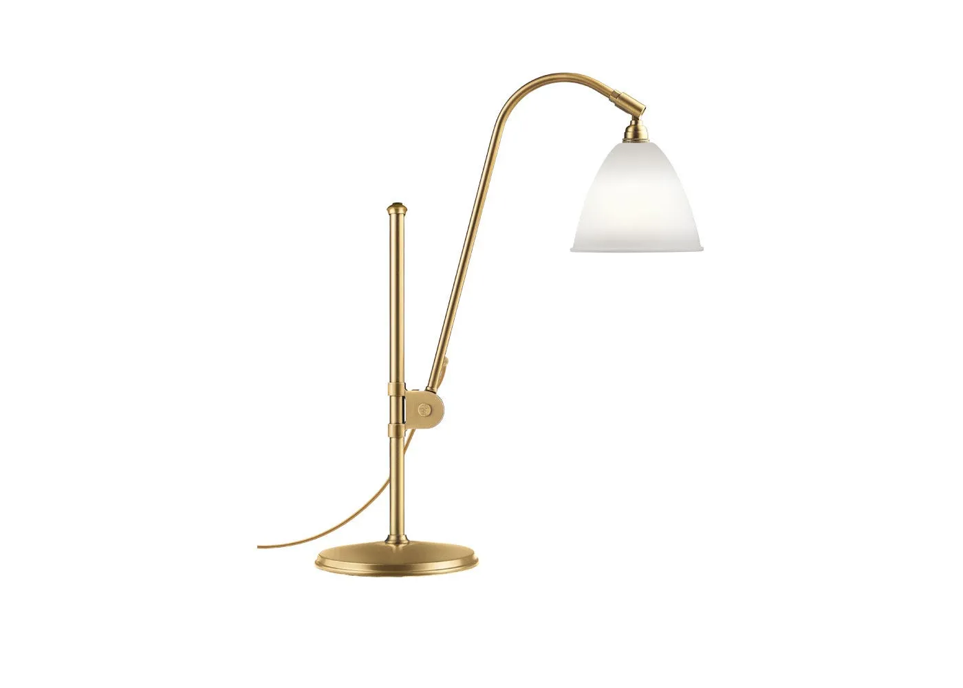 Gubi Bestlite BL1 Table Lamp Brass Base Bone China Shade 1