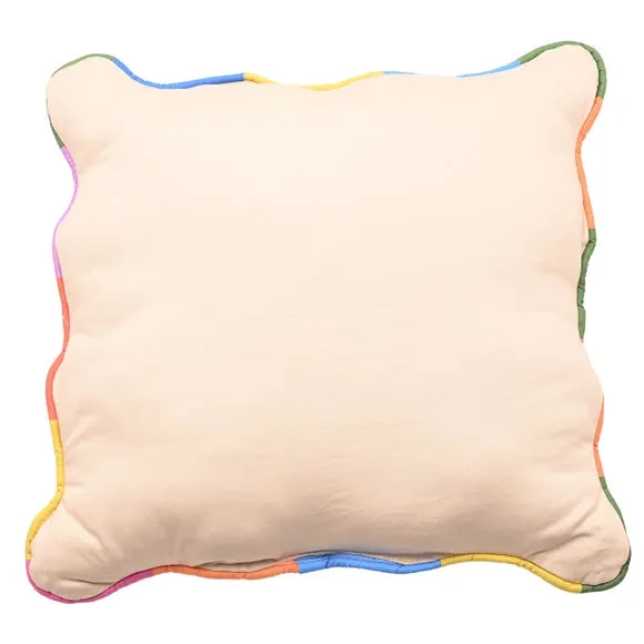 Raspberry Blossom Please Leave By 9 Square Cushion 3