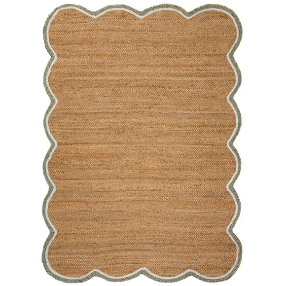 Kesia Scallop Textured Jute Rug 5