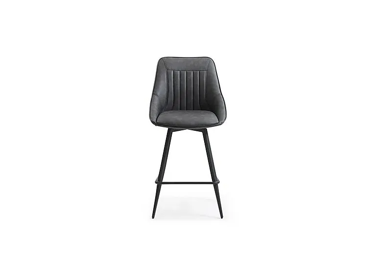 Crete Faux Leather Swivel Bar Stool