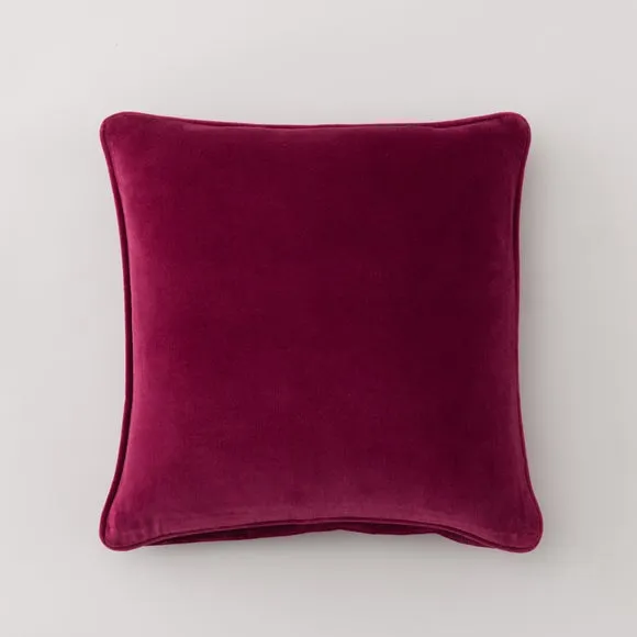 Clara Cotton Velvet Square Cushion 2