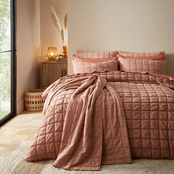 Evana Stitch Duvet Cover and Pillowcase Set 6