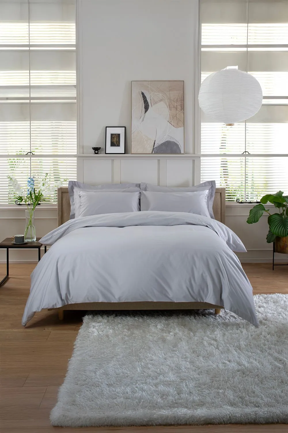 The Lyndon Company 800 Thread Count 100% Cotton Luxury Hotel Quality Duvet Cover Set | Deyongs 1846 in Grey