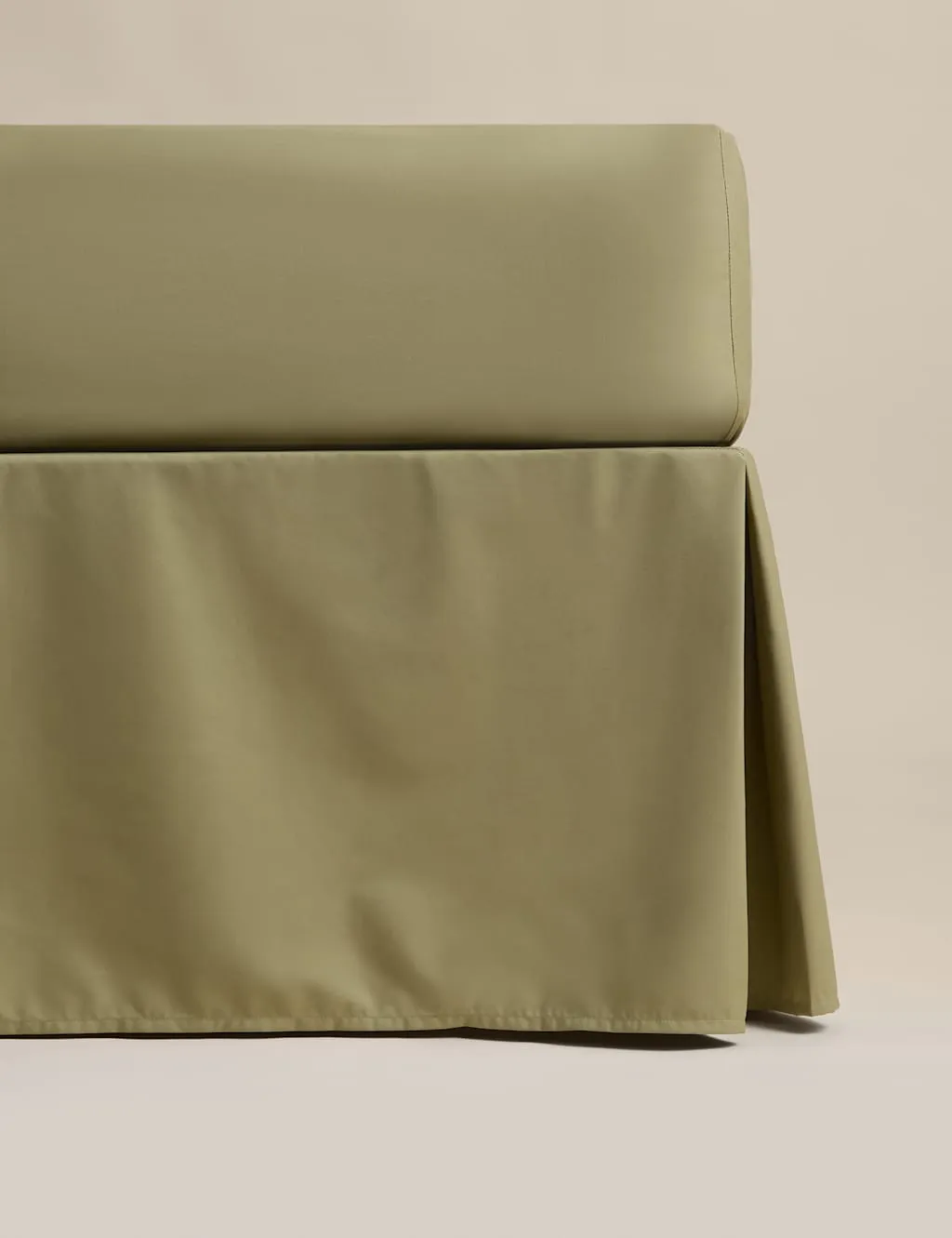 M&S Pure Egyptian Cotton Valance Sheet Fern