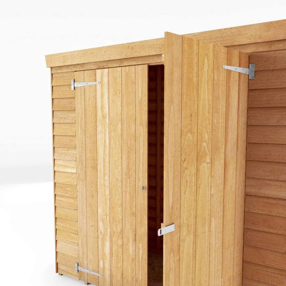 Mercia 6 x 2'6 Feet Overlap Pent Storage Shed - L83.4 x W181 x H195.7 cm in Brown 6