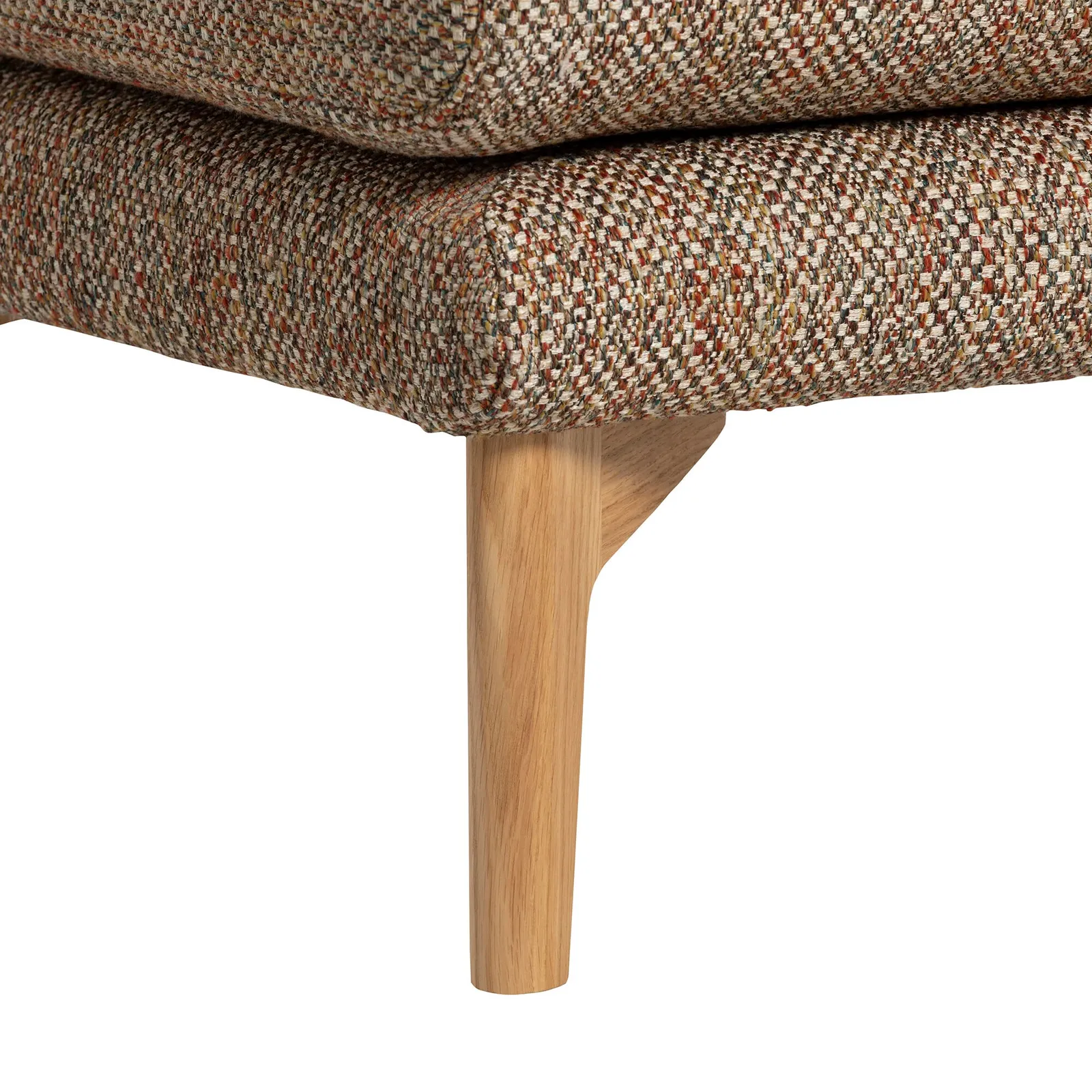 Ercol Aosta Footstool, Brown Fabric | Barker & Stonehouse 4