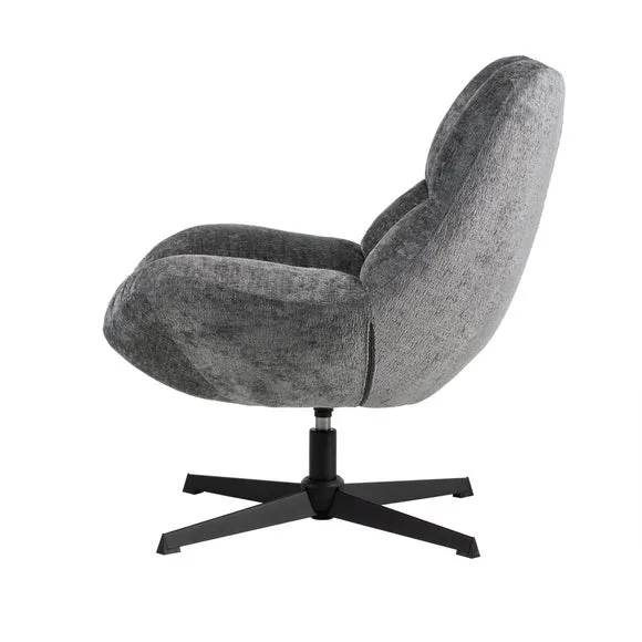 Silverdale Textured Fabric Swivel Chair 6