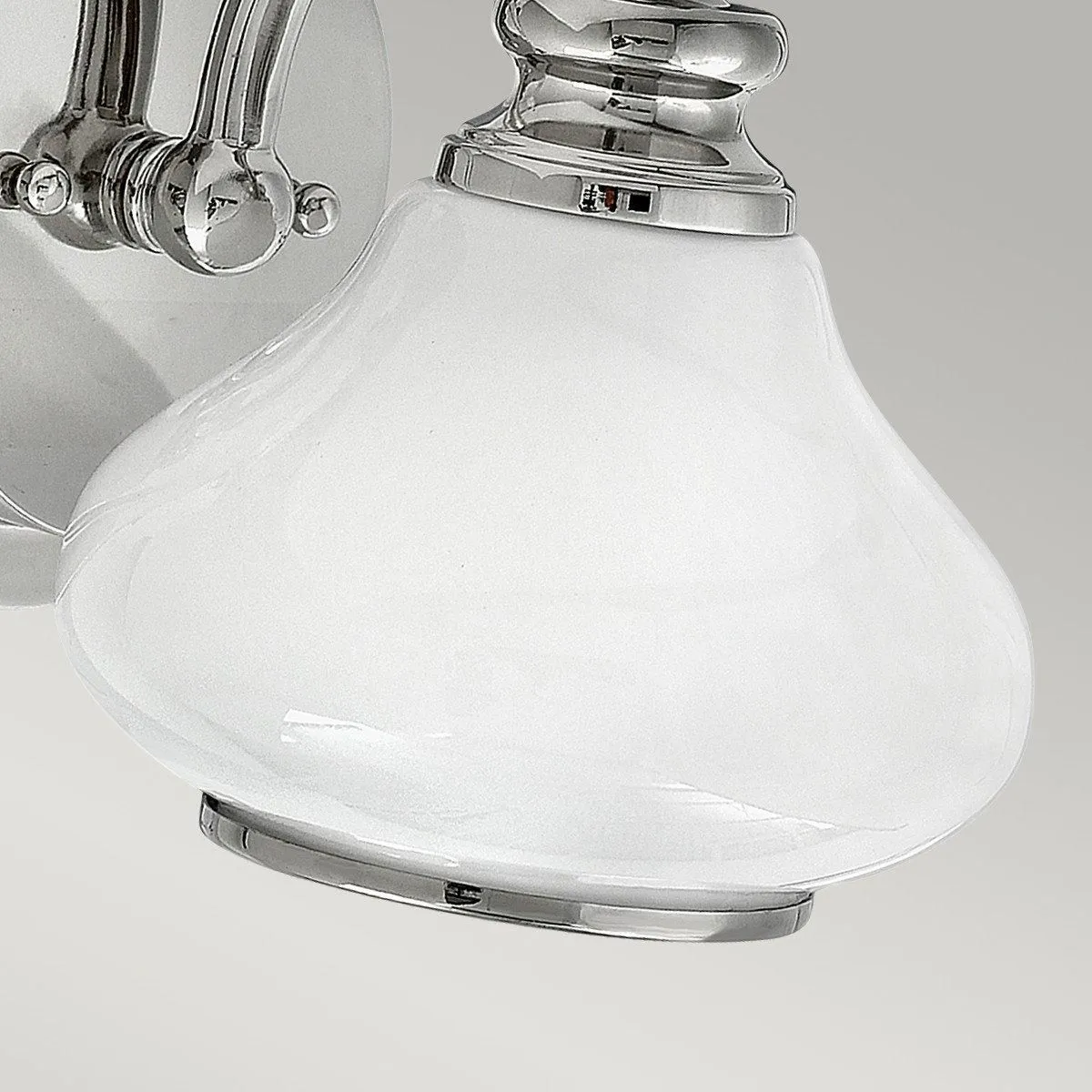 Netlighting Ainsley 1 Light Indoor Wall Light Polished Chrome IP44 G9 in Grey 4