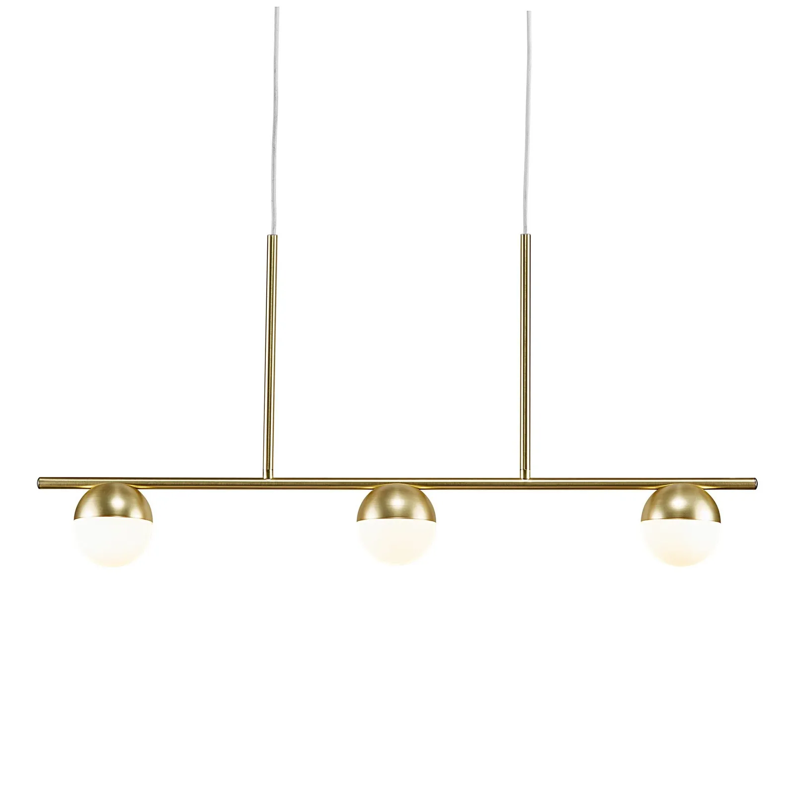 Nordlux Contina Pendant Light Brass Metal Dining Room G9 Mains 10cm in Gold 4