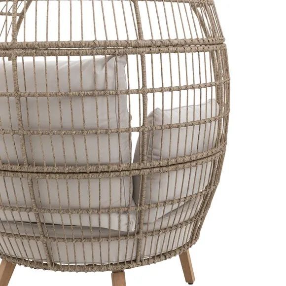 Cedar & Sage Melfi Wicker Egg Chair 5