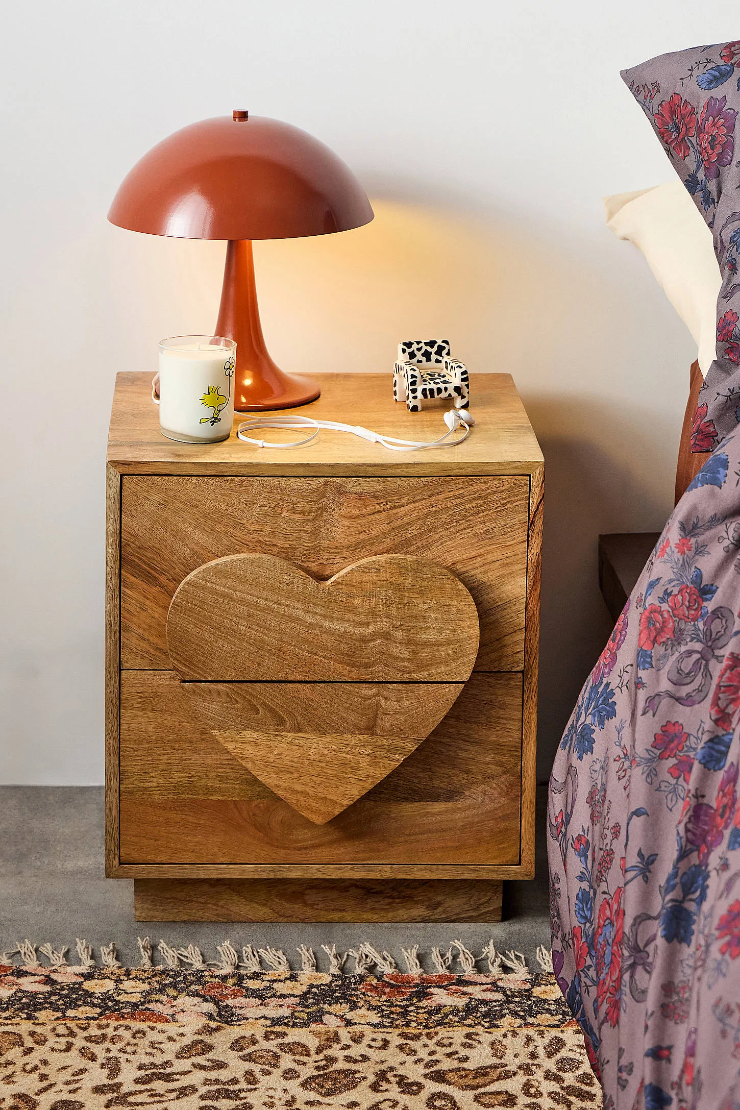 Elsie Heart Nightstand - Natural
