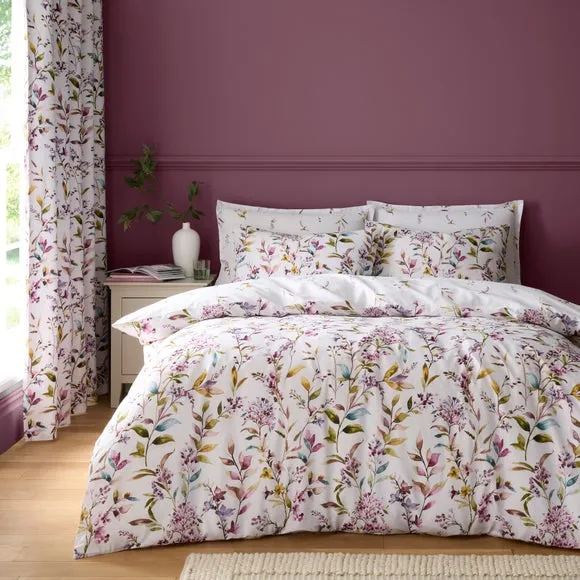 Madison Floral Polycotton Duvet Cover & Pillowcase Set 1