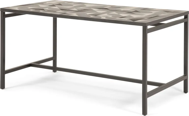 Vitti Dining Table, Multicoloured tiles