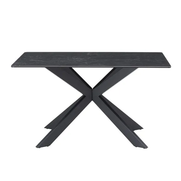 Indus Valley Athena 6 Seater Dining Table Corner Bench Set 4
