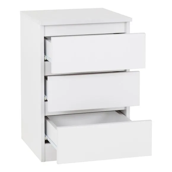 Set of 2 Walker 3 Drawer Bedside Tables 4