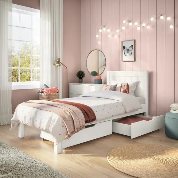 Classic Low End Bed with 2 Underbed Drawers 2