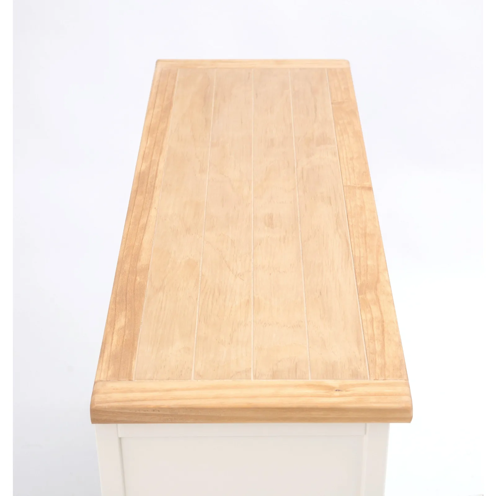 Cabinet Bits Castelli 6 Drawer Chest of Drawers Wood Knob in Off-White 5