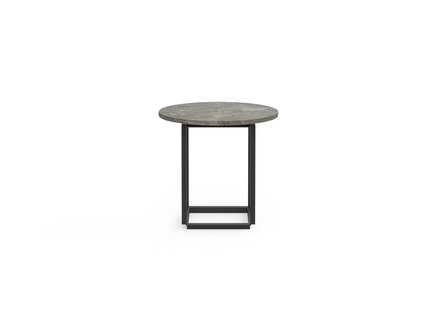 New Works Florence Side Table 50cm Gris Du Marais Black Frame