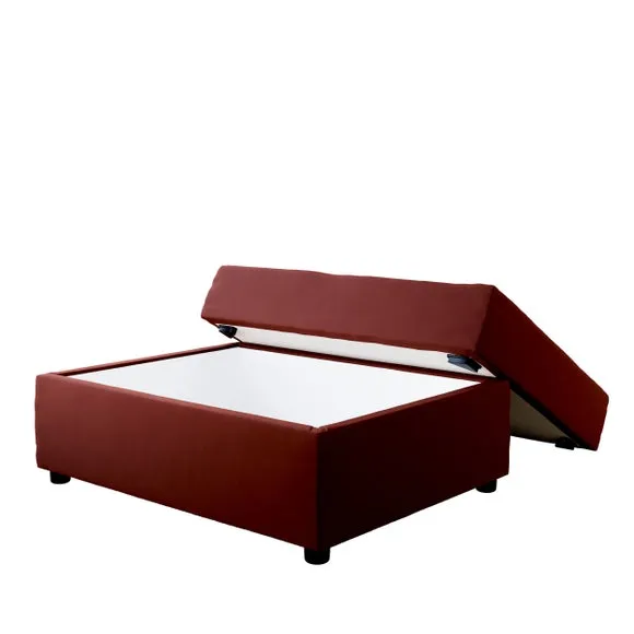 Rectangle Opulent Velvet Storage Footstool 4