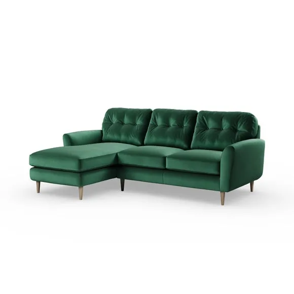 Sven Opulent Velvet Large Corner Chaise Sofa 6