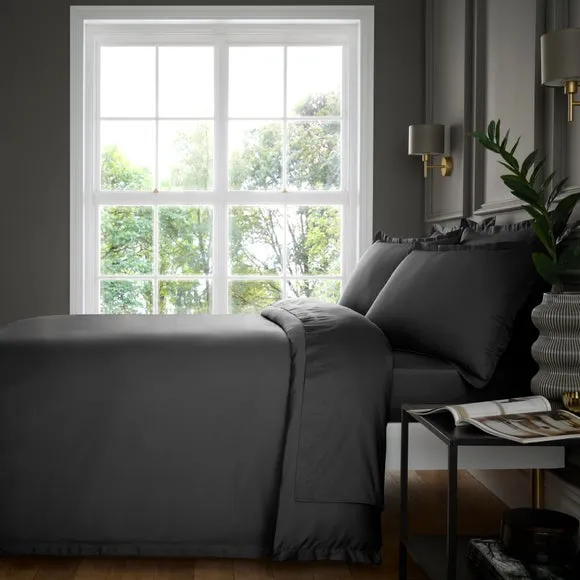Hotel Cotton Sateen 400 Thread Count Duvet Cover & Pillowcase Set 2