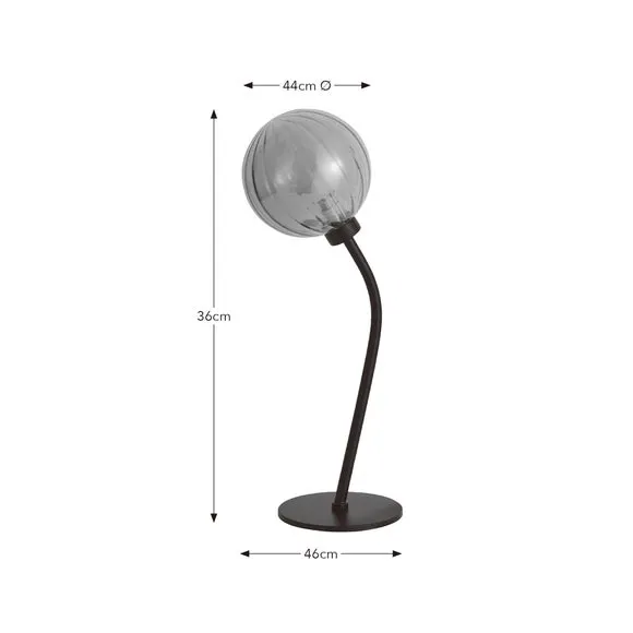 Luxe Ribbed LED Table Lamp 6