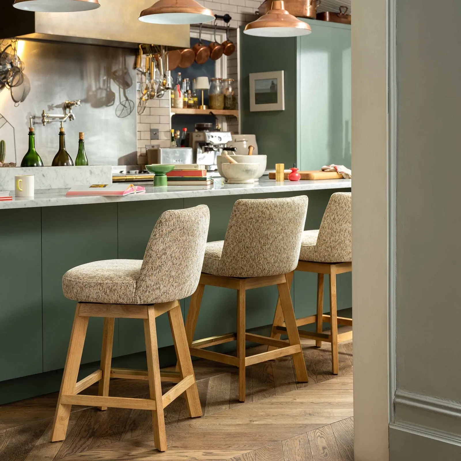 Darnford Stool, Neutral Fabric | Barker & Stonehouse 2