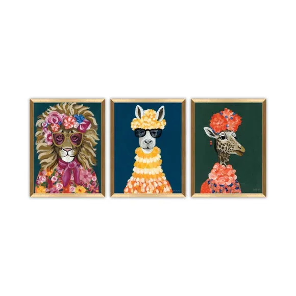 Set of 3 Fashionista Framed Prints 2
