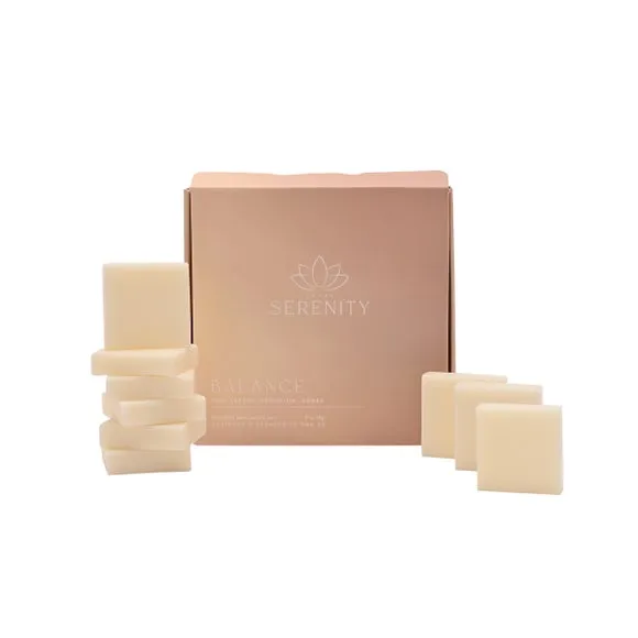 Serenity Balance Set of 9 Pink Pepper Geranium & Amber Wax Melts 2
