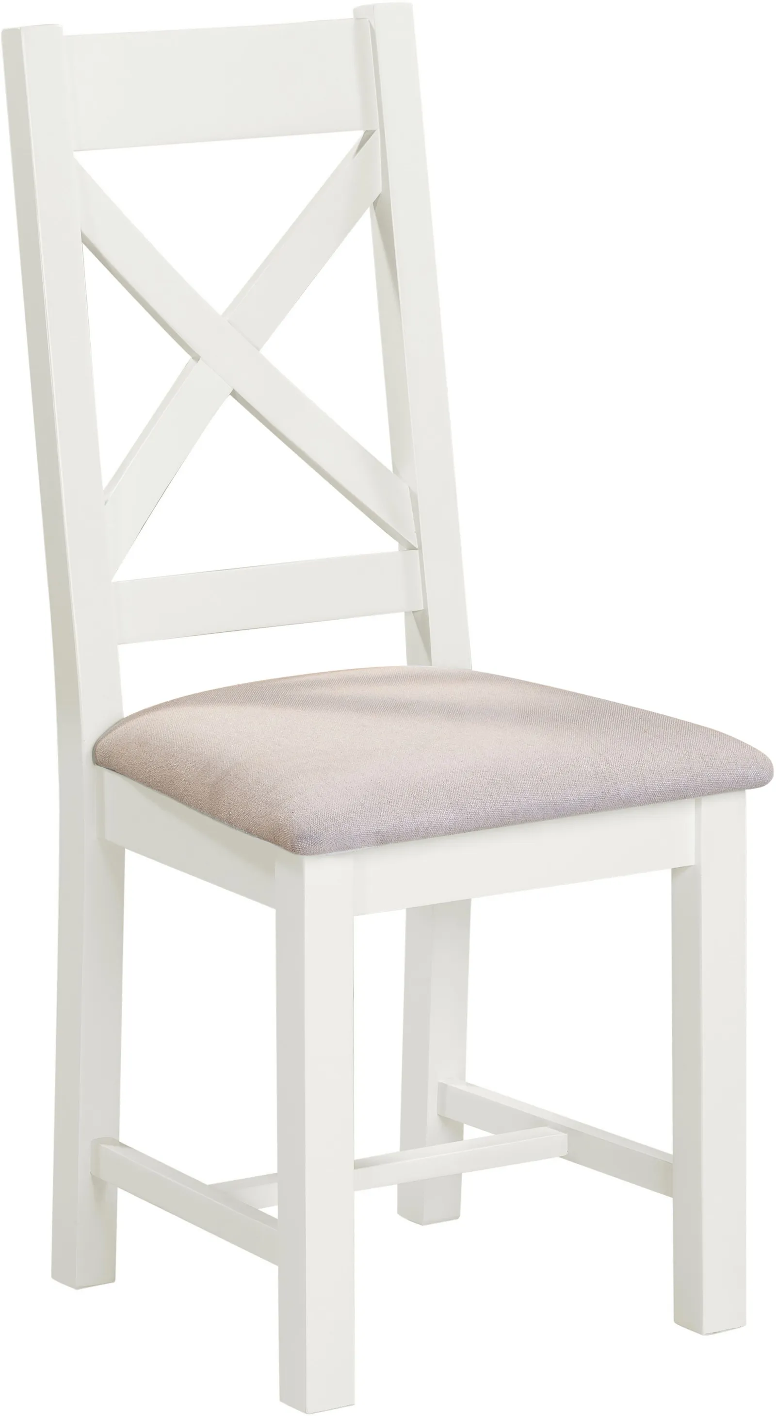 Seconique Windsor Ivory Cross Back Chair (Box of 2) 2