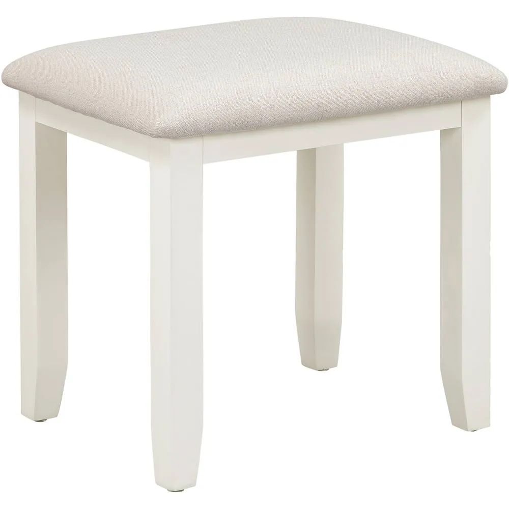 Seconique Bordeaux Dressing Table Stool in Ivory