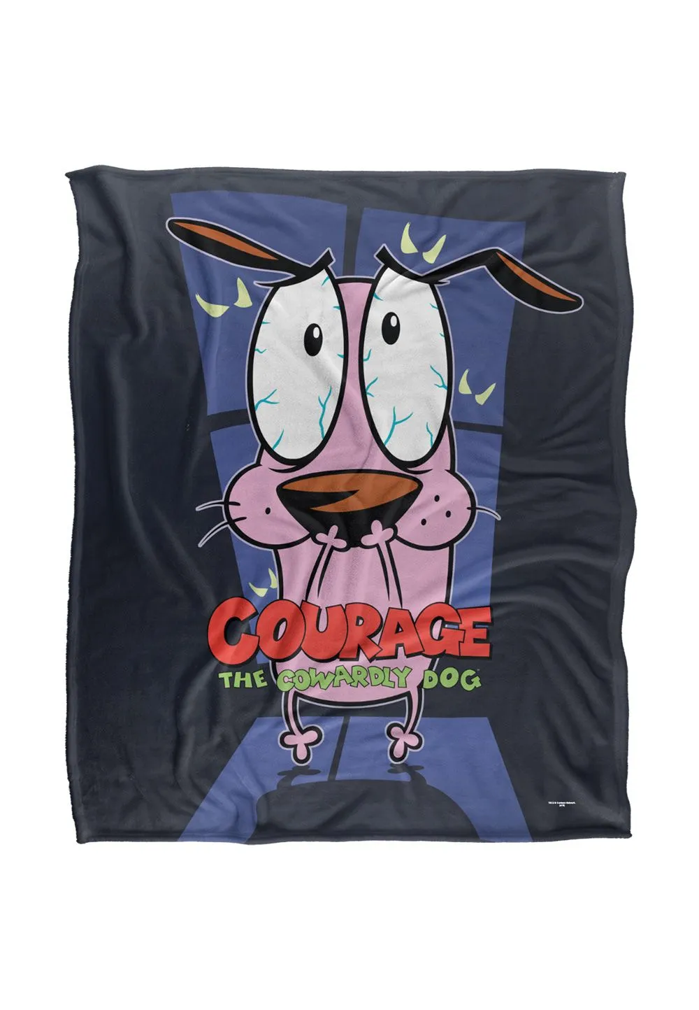 Courage The Cowardly Dog Window Silky Touch Super Soft Throw Blanket 152 X 127 cm in White