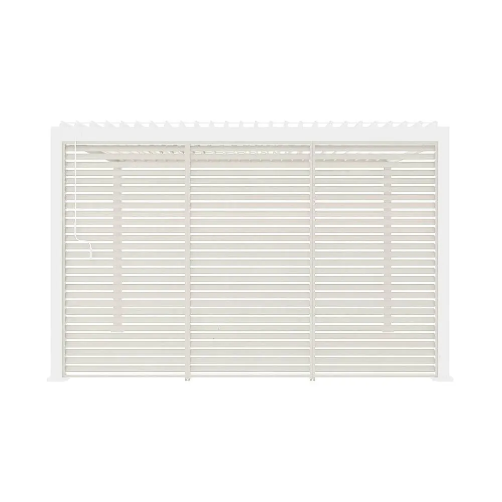 sweeek Set of 3 louvers 130cm for bioclimatic pergola Triomphe 3x4m in Beige