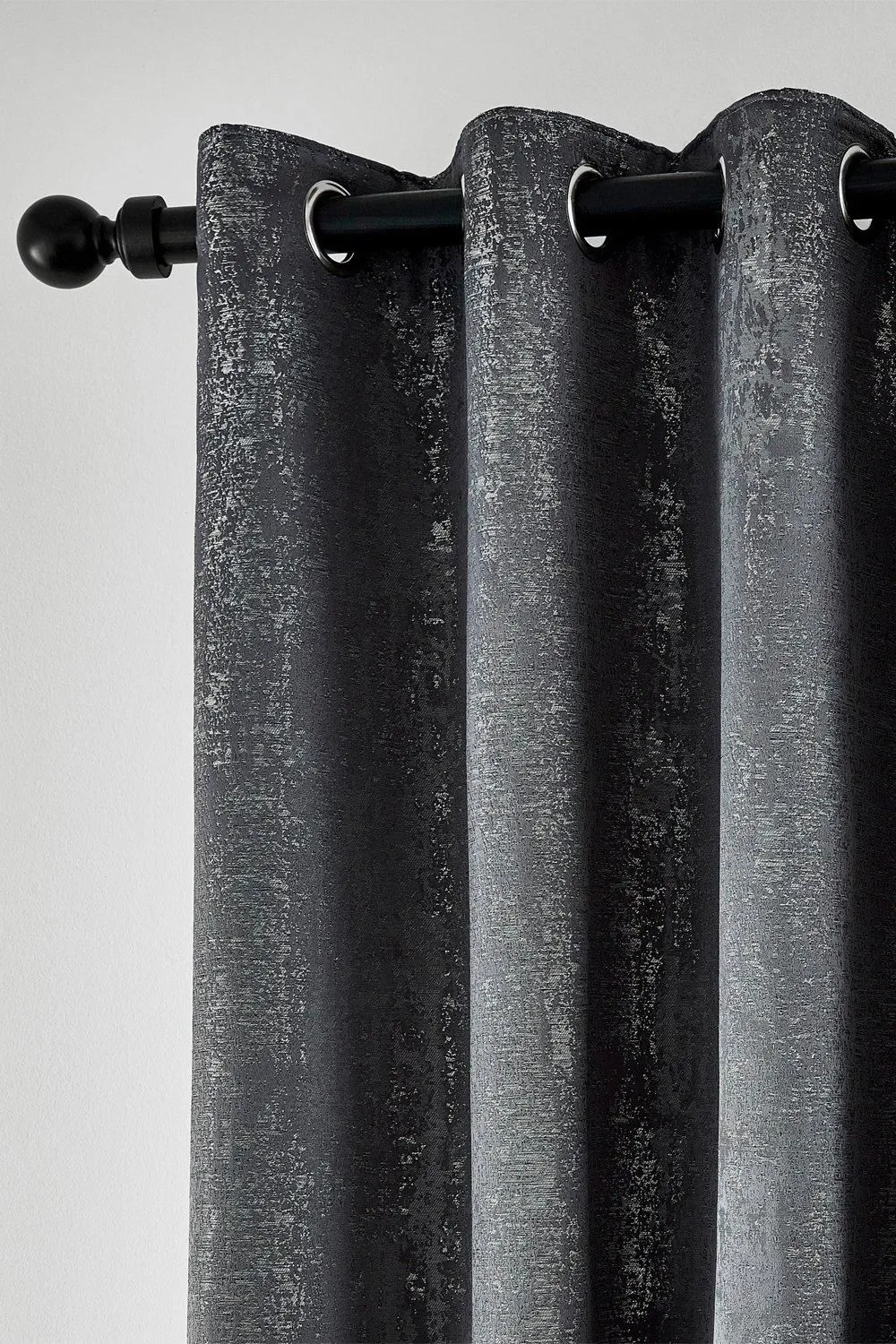 Helena Springfield 'Roma' Woven Lined Curtains in Dark Grey 2