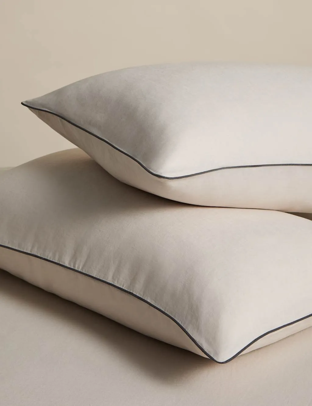 M&S 2 Pack Pure Linen 190gsm Pillowcases Linen
