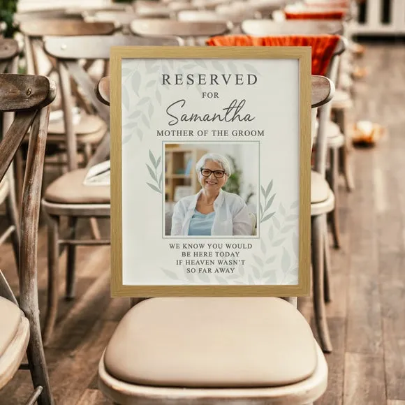 Personalised Reserved For Photo Poster Frame 2