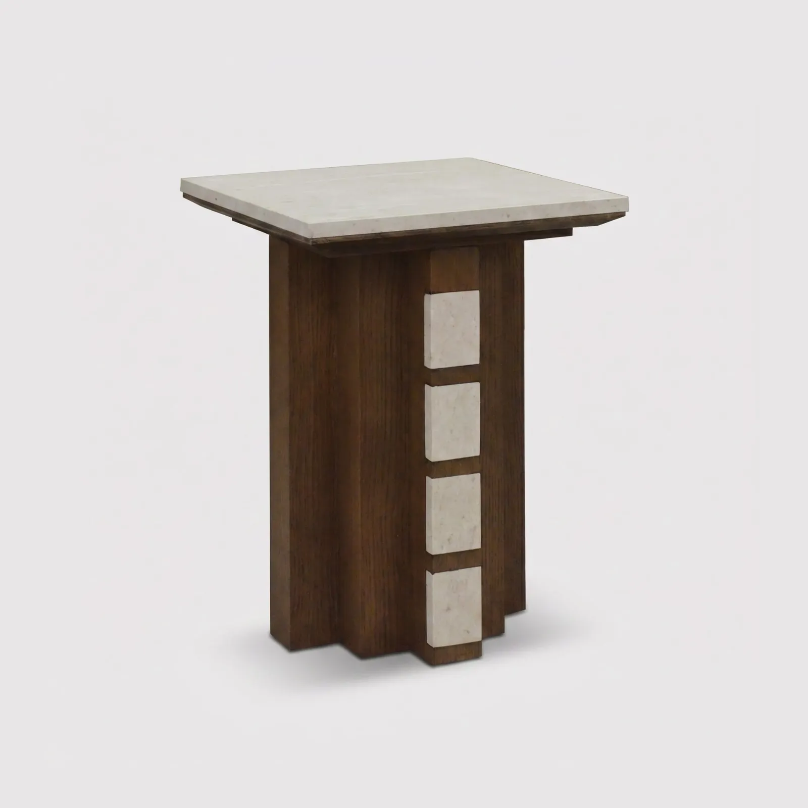 Laroque Side Table, Neutral Marble | Barker & Stonehouse