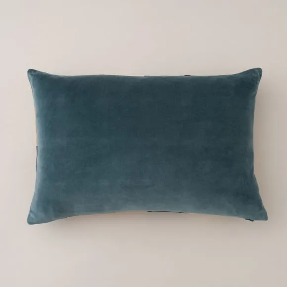 Clara Patchwork Velvet Rectangle Cushion 5