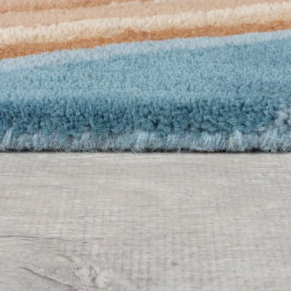 Abstract Flow Wool Rug 4