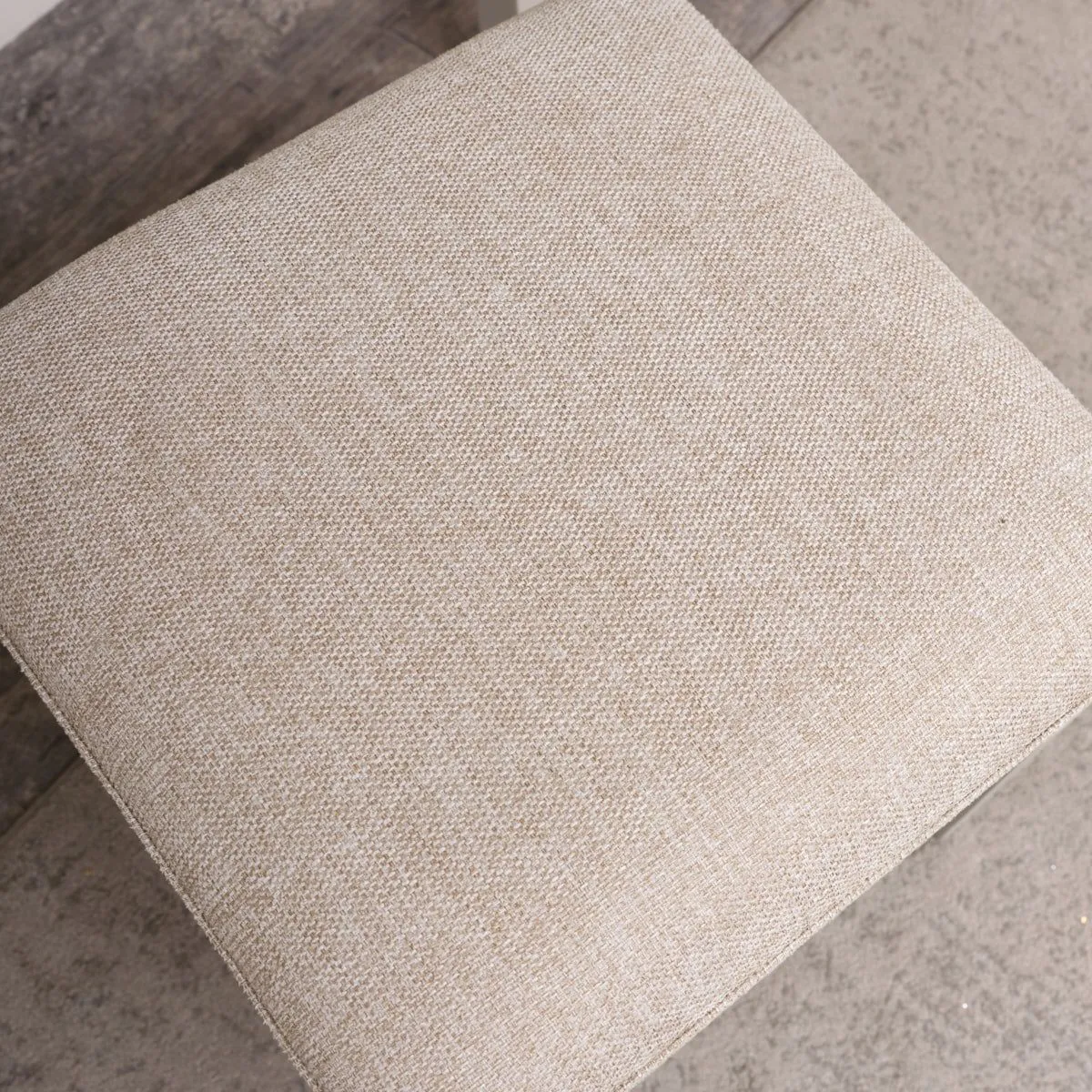 Melody Maison Taupe-Grey Cushioned Dressing Table Stool - Daventry Taupe-Grey Range in Taupe 6