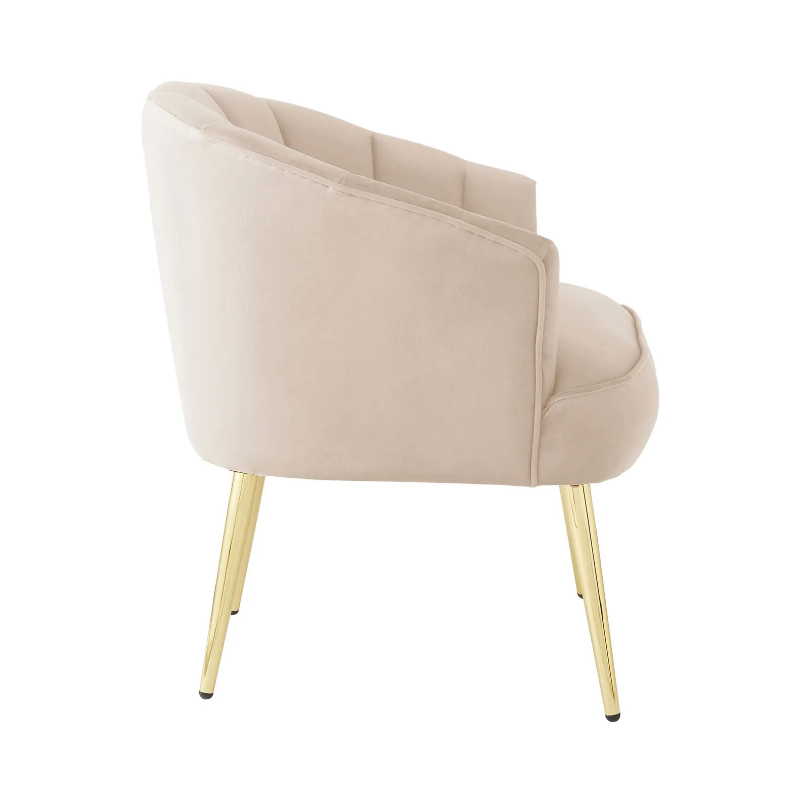 GFW Pettine Velvet Accent Chair in Natural 4