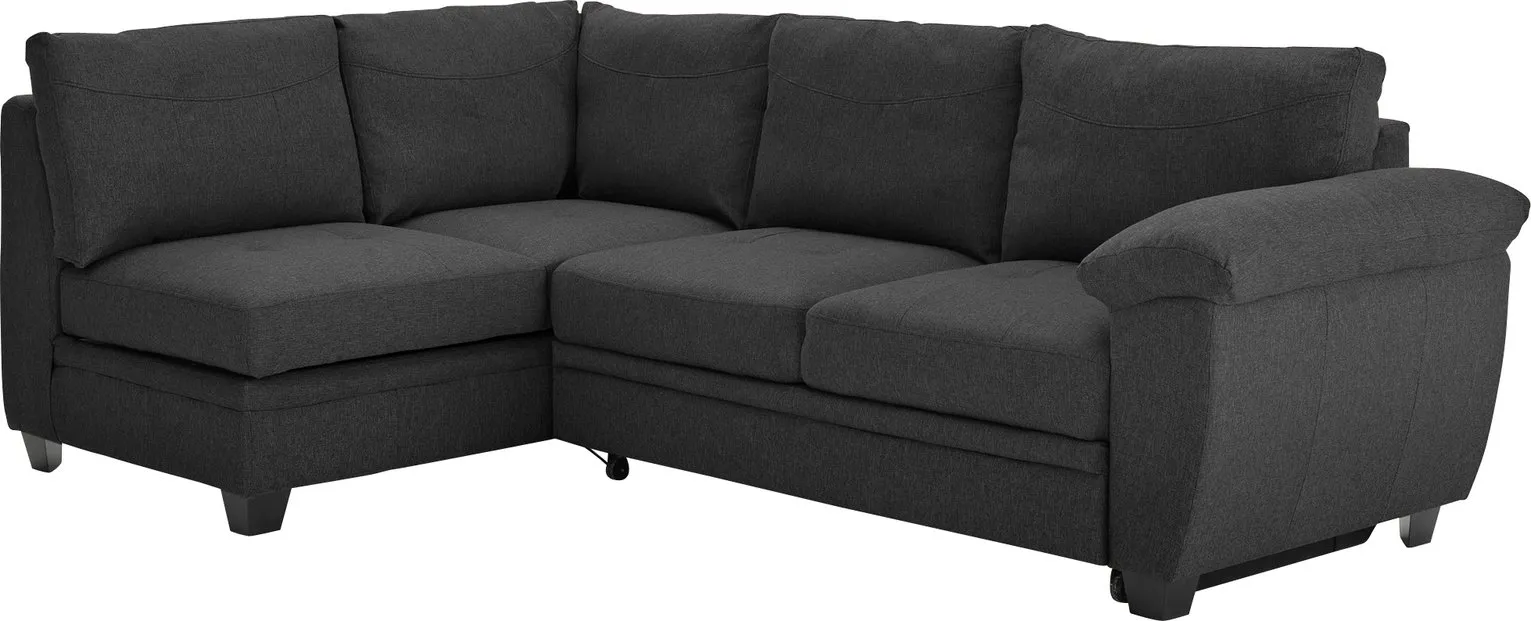 Argos Home Fernando Left Corner Fabric Sofa Bed - Charcoal