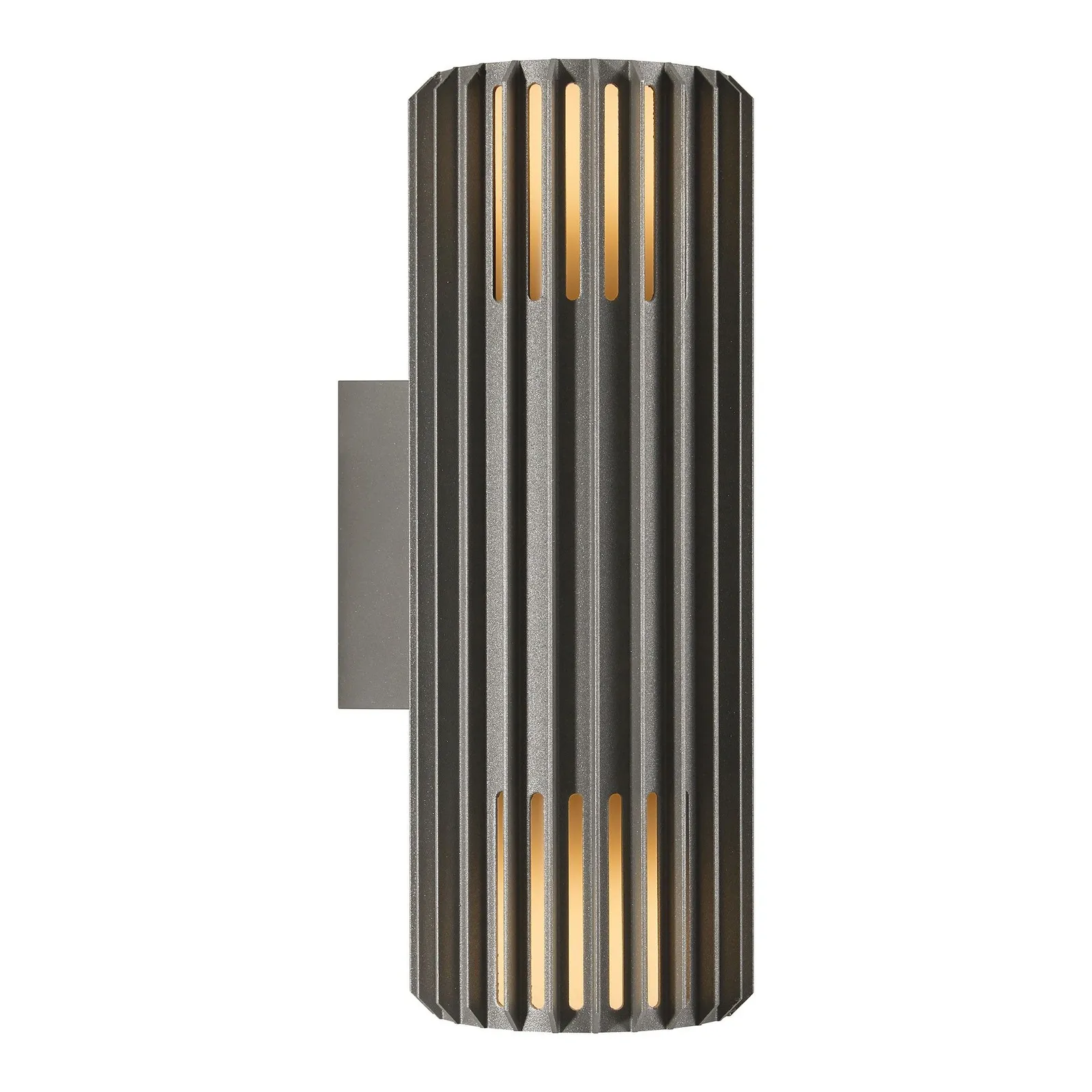 Nordlux Aludra Outdoor Wall Light Grey Metal Garden E27 IP54 Mains in Black